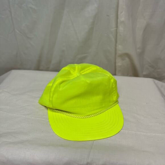 90s Neon Yellow Hat - Picture 1 of 3